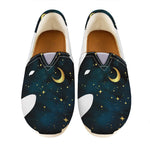 Moon And Stars Wolf Spirit Print Casual Shoes