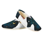 Moon And Stars Wolf Spirit Print Casual Shoes