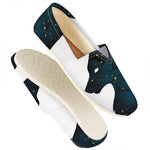 Moon And Stars Wolf Spirit Print Casual Shoes