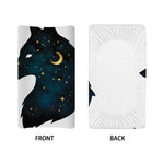 Moon And Stars Wolf Spirit Print Changing Pad Cover
