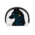 Moon And Stars Wolf Spirit Print Coin Purse