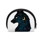 Moon And Stars Wolf Spirit Print Coin Purse