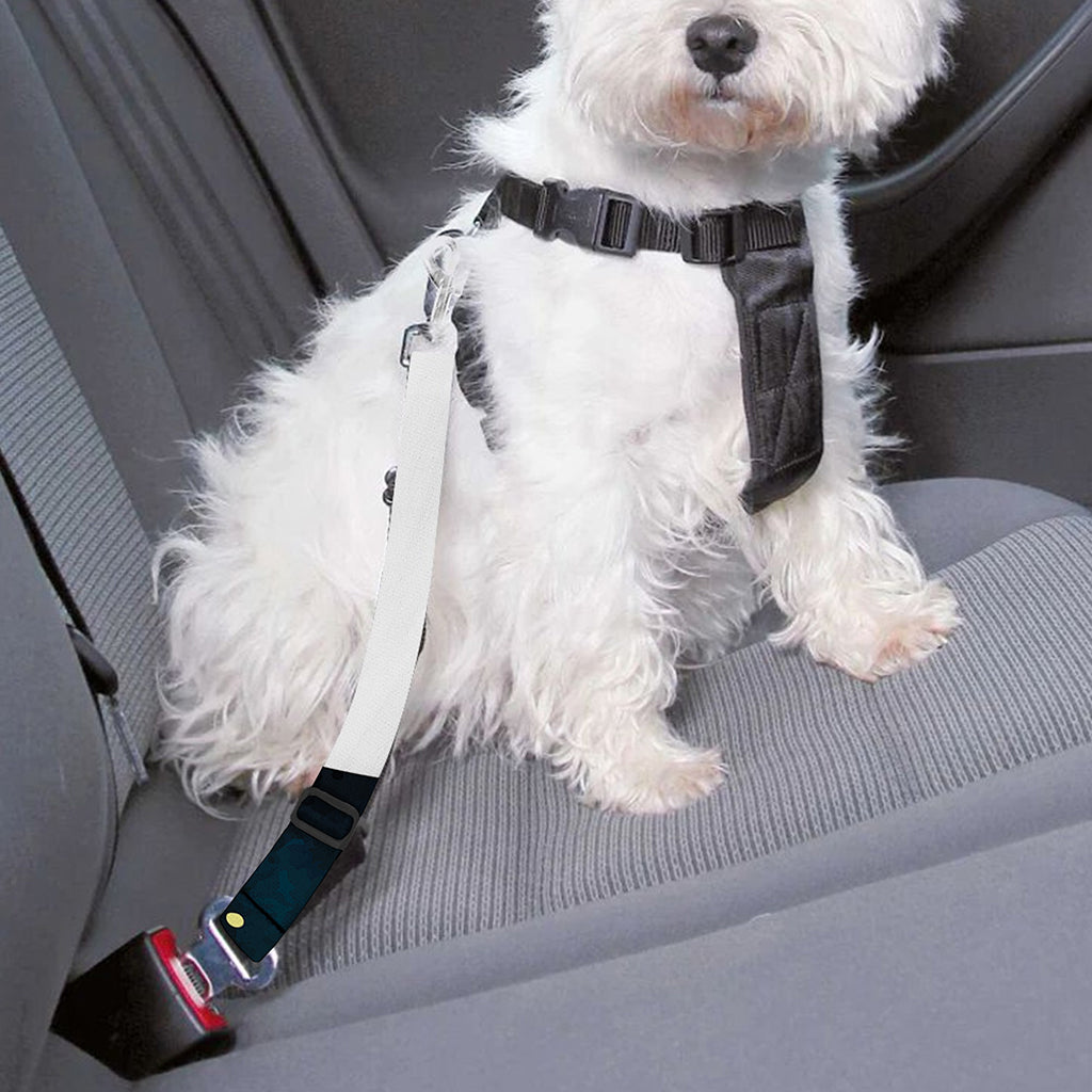 Moon And Stars Wolf Spirit Print Dog Seat Belt