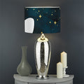Moon And Stars Wolf Spirit Print Drum Lamp Shade