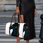 Moon And Stars Wolf Spirit Print Duffle Bag