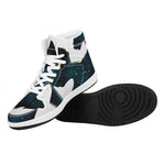 Moon And Stars Wolf Spirit Print High Top Leather Sneakers