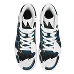 Moon And Stars Wolf Spirit Print High Top Leather Sneakers