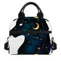 Moon And Stars Wolf Spirit Print Insulated Lunch Bag