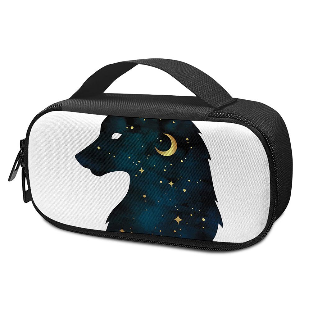 Moon And Stars Wolf Spirit Print Insulin Cooler Travel Case