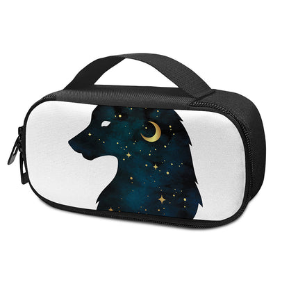 Moon And Stars Wolf Spirit Print Insulin Cooler Travel Case