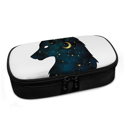 Moon And Stars Wolf Spirit Print Insulin Cooler Travel Case