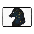 Moon And Stars Wolf Spirit Print Kitchen Mat
