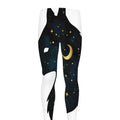 Moon And Stars Wolf Spirit Print Men's Leggings