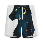 Moon And Stars Wolf Spirit Print Men's Sports Shorts