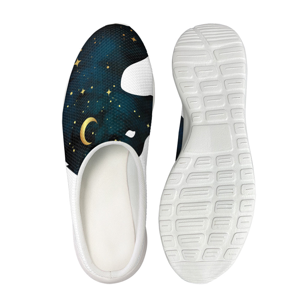 Moon And Stars Wolf Spirit Print Mesh Casual Shoes