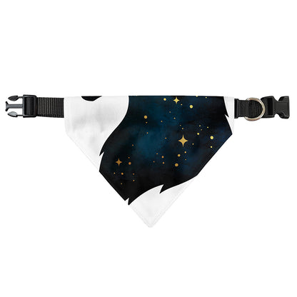 Moon And Stars Wolf Spirit Print Over The Collar Dog Bandana