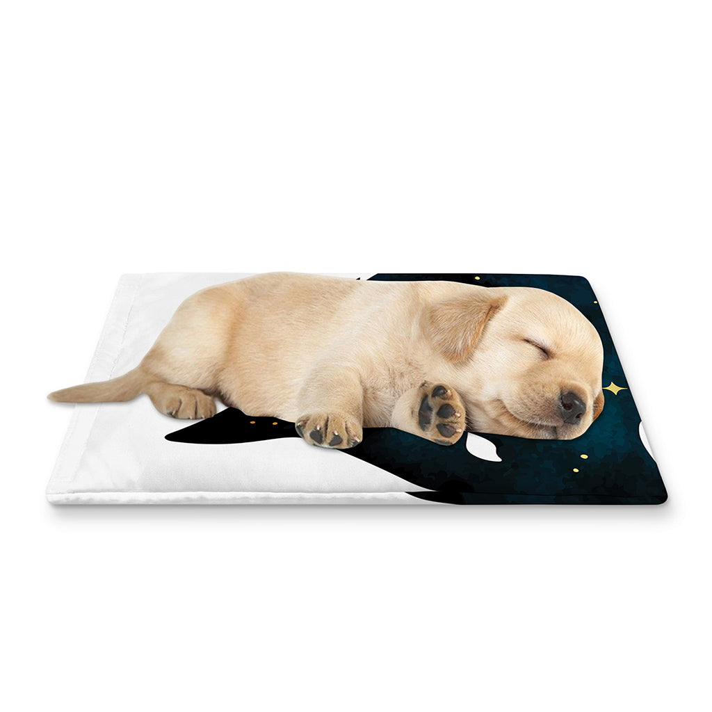 Moon And Stars Wolf Spirit Print Pet Cooling Mat Cover