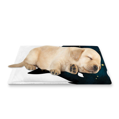 Moon And Stars Wolf Spirit Print Pet Cooling Mat Cover