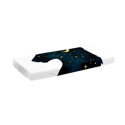Moon And Stars Wolf Spirit Print Piano Keyboard Cover