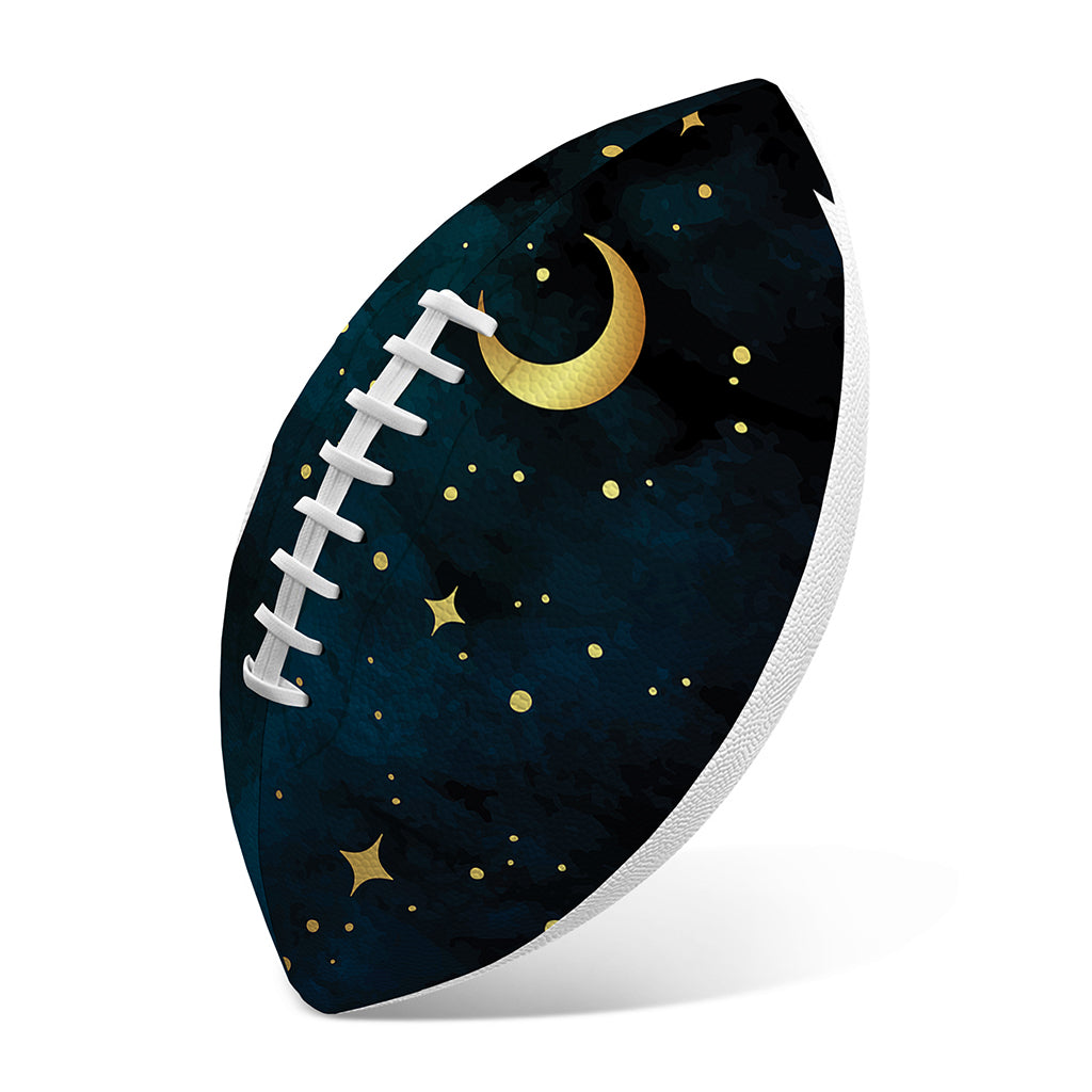Moon And Stars Wolf Spirit Print Rugby Ball
