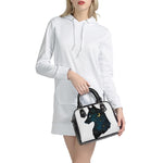 Moon And Stars Wolf Spirit Print Shoulder Handbag