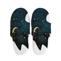 Moon And Stars Wolf Spirit Print Slippers