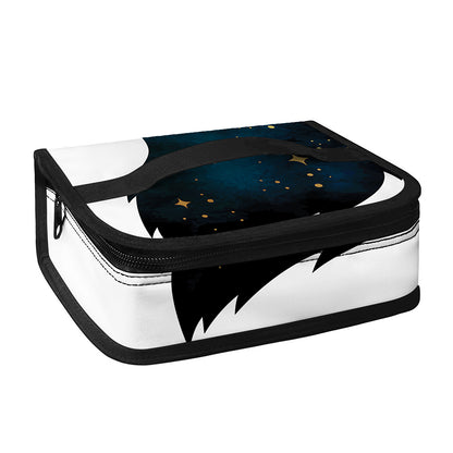 Moon And Stars Wolf Spirit Print Small Lunch Bag