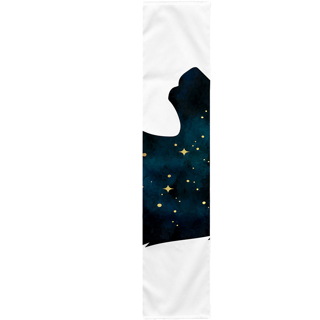 Moon And Stars Wolf Spirit Print Table Runner