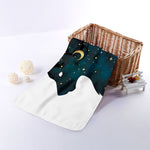 Moon And Stars Wolf Spirit Print Towel