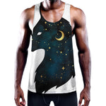 Moon And Stars Wolf Spirit Print Training Tank Top