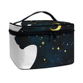 Moon And Stars Wolf Spirit Print Travel Makeup Bag