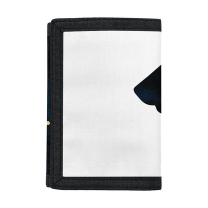 Moon And Stars Wolf Spirit Print Trifold Wallet