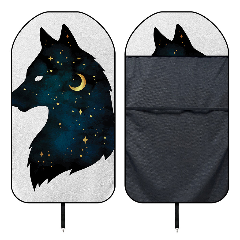 Moon And Stars Wolf Spirit Print Waterproof Car Seat Cover