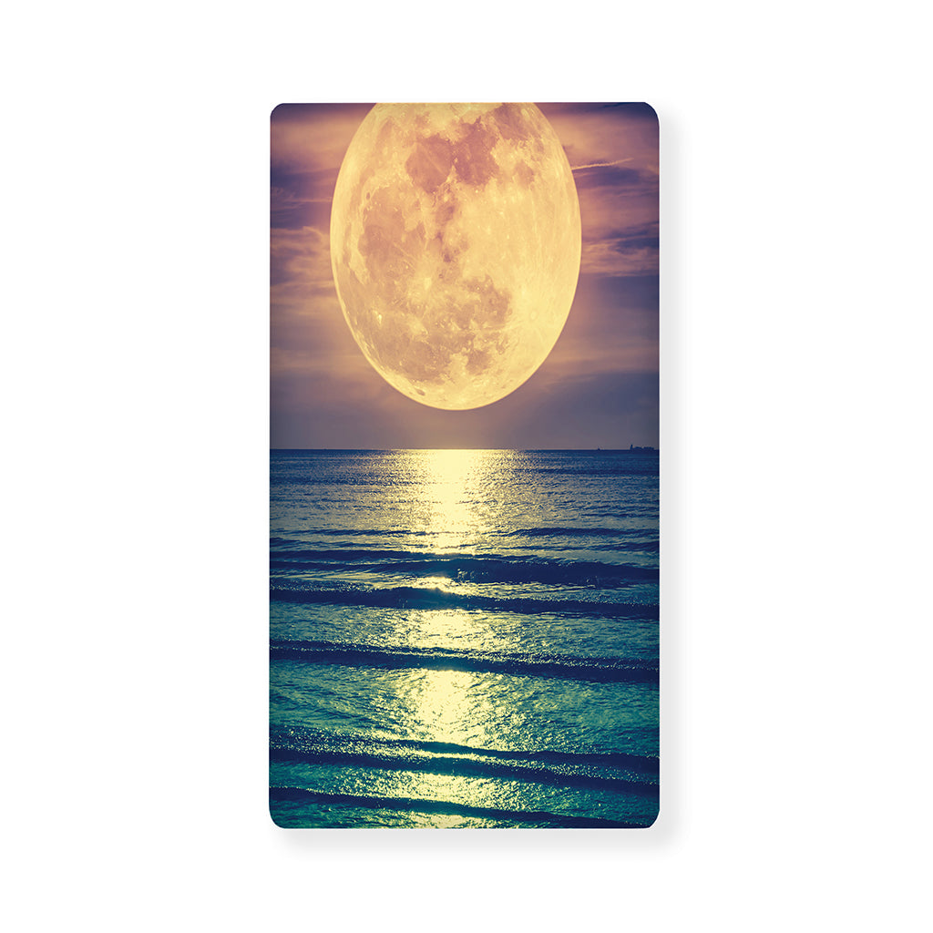 Moon Beach Print Baby Crib Sheet
