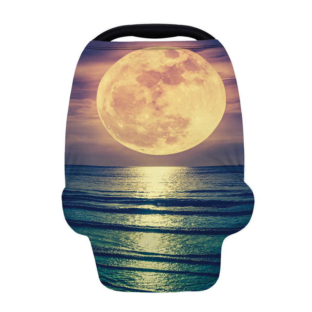 Moon Beach Print Baby Seat Cover