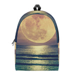 Moon Beach Print Backpack