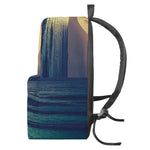 Moon Beach Print Backpack