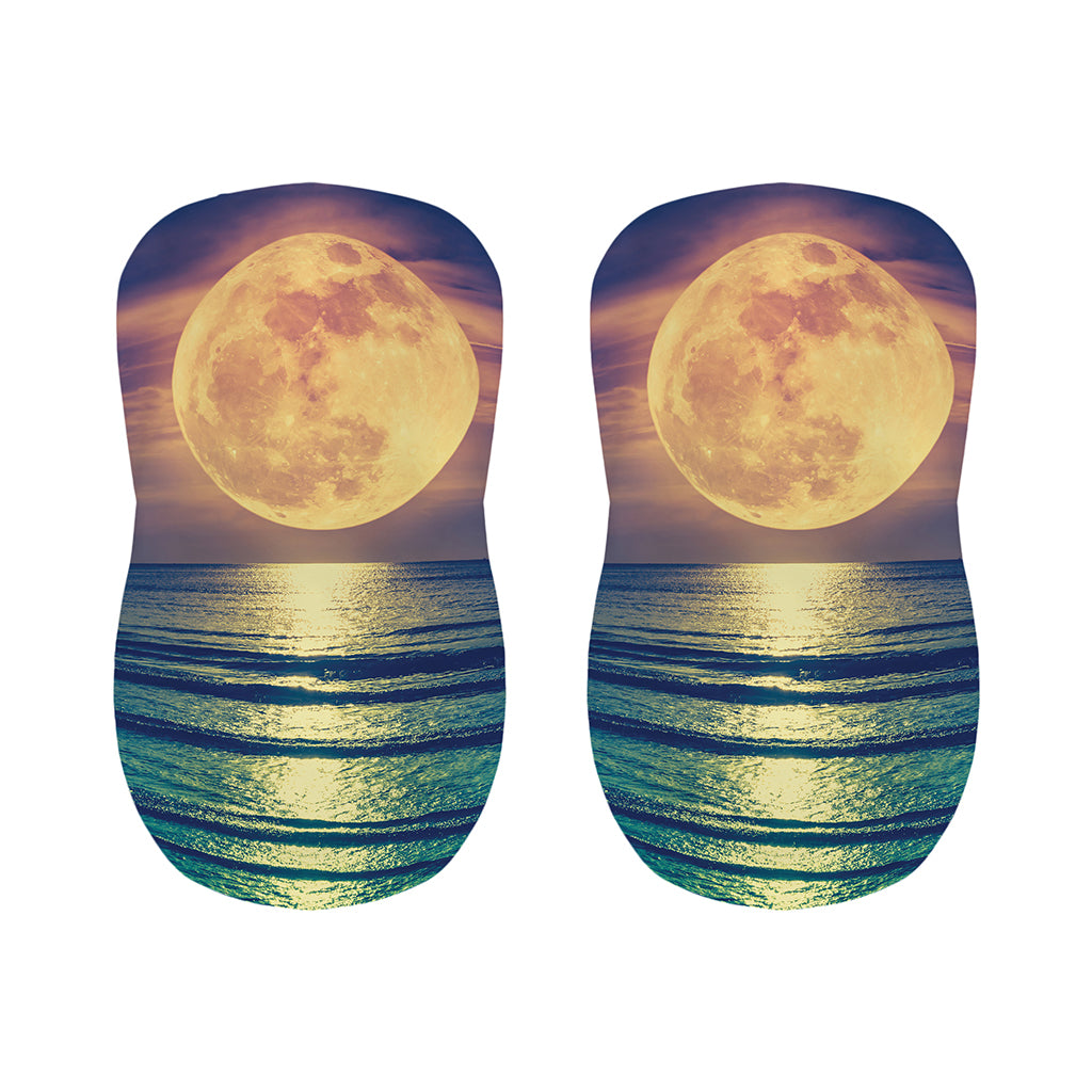Moon Beach Print Bar Stool Covers