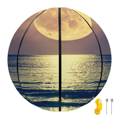 Moon Beach Print Basketball