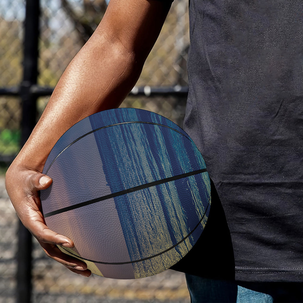 Moon Beach Print Basketball