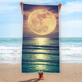 Moon Beach Print Beach Towel