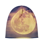 Moon Beach Print Beanie
