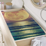 Moon Beach Print Changing Pad Cover