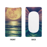 Moon Beach Print Changing Pad Cover