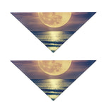 Moon Beach Print Dog Bandana