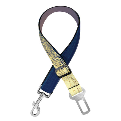 Moon Beach Print Dog Seat Belt