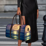 Moon Beach Print Duffle Bag