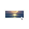 Moon Beach Print Extended Mouse Pad