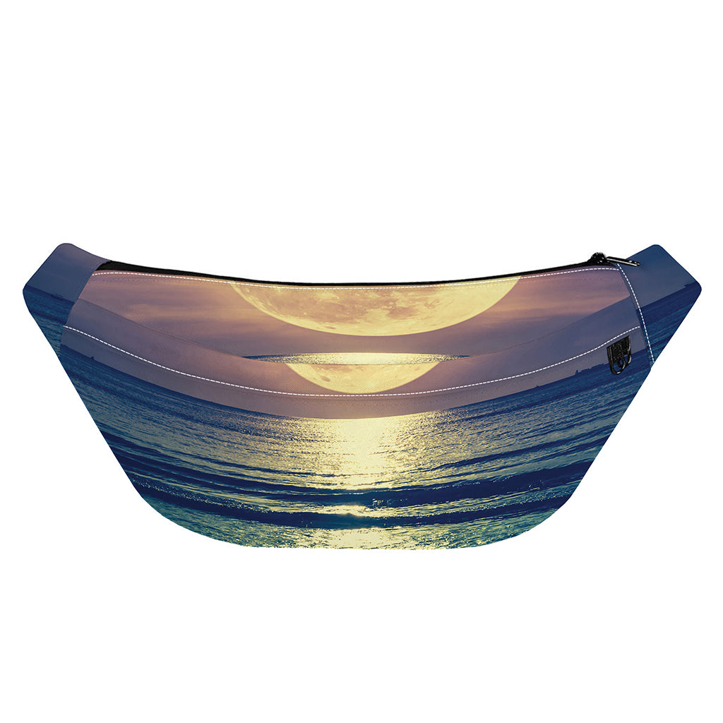 Moon Beach Print Fanny Pack
