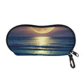 Moon Beach Print Glasses Case